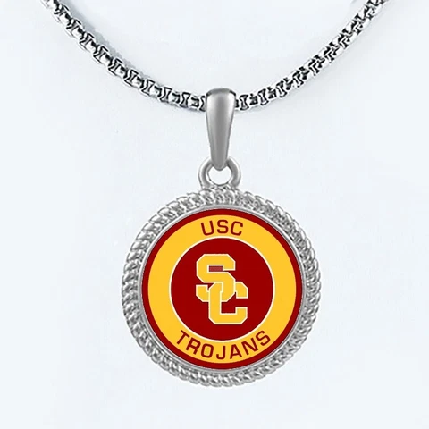 USC Trojans Mens Womens 20" Lnk Chain Pendant Necklace w Gift Pkg D22 Cover