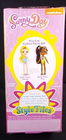 Nickelodeon Sunny Day Bath Time 6" doll brushable ponytail NEW Cover