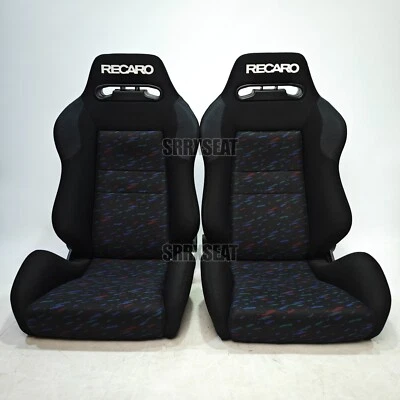 【1 PAIR】AUTHENTIC RECARO SR3 TRAIL CONFETTI Very Good Condition - Image 1 of 4