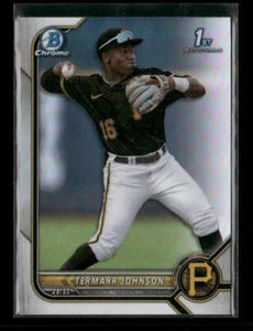 2022 Bowman Draft #BDC-130 Termarr Johnson Chrome Pittsburgh Pirates - Picture 1 of 2