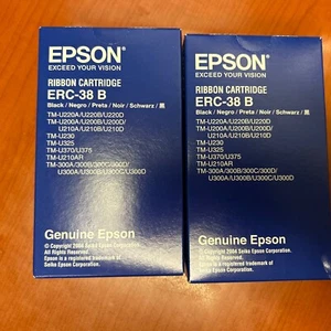 2 Neu in Verpackung! Unbenutzt!! Epson ERC38B Bandpatrone - schwarz - Bild 1 von 4