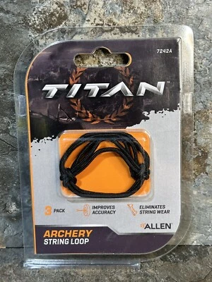 Black Titan Archery String Loop - 3 Pack - Image 1 of 2
