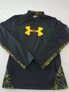 BOYS UNDER ARMOUR "COLD GEAR" FITTED SPIDER WEB SHIRT SZ XLARGE XL HALLOWEEN - Picture 1 of 7