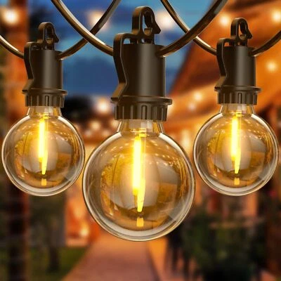 FIFlying Catena Luminosa Esterno 8.8M/29FT, G40 Luci da Esterno Giardino con 12+