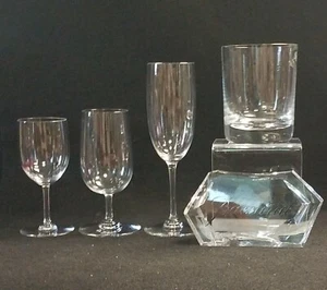 Copa de vino o champán estriada antigua, doble Baccarat Perfection - Imagen 1 de 13