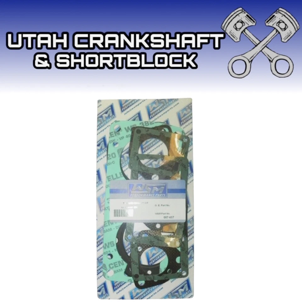 New WSM Top End Gasket Set 1986-1996 Kawasaki SC 650 SX TS X2 Jet Ski 650 - Image 1 of 1