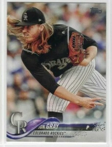 Jon Gray 2018 Topps Series 1 Baseball Base Common #9 Colorado Rockies - Picture 1 of 1