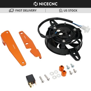 NICECNC Radiator Cooling Fan Kit For KTM 150 250 300 XC XCW XC-W TPI 2017-2022 - Picture 1 of 9
