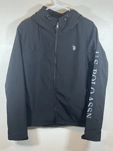 NWT U.S. Polo Assn Men’s Full Zip Jacket Size Large Black - Picture 1 of 5