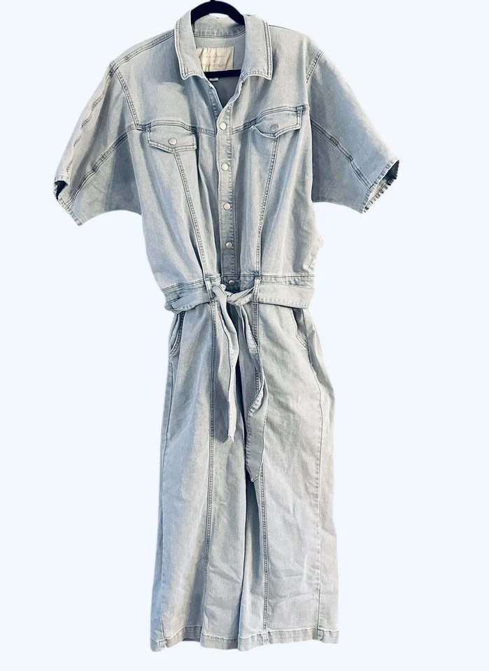 Women's Gloria Vanderbilt Christian Siriano Dolman-Sleeve Belted Jumpsuit Sz 16 - Image 1 of 4