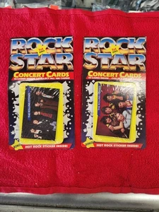 The Rolling Stones 1985 ROCK STAR CONCERT CARDS Unopened SEALED 2 WAX PACKS RARE - Picture 1 of 3