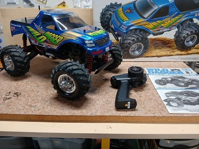 VINTAGE TAMIYA WILD DAGGER TWIN MOTOR 58231 WR01 UPGRADED RTR FULL BEARINGS - Image 1 of 4