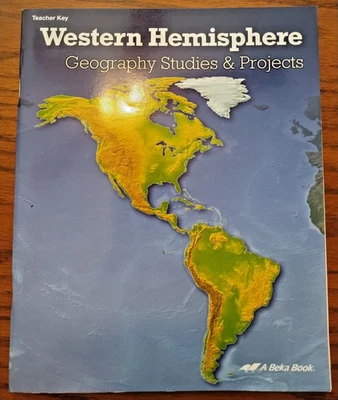 Abeka Western Hemisphere Geography Studies & Projects, Teacher Key - Image 1 of 3