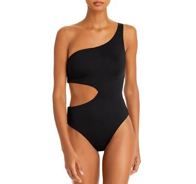 Traje de baño Aqua Swim 286222 para mujer de un hombro de una pieza, talla grande Foto 1 de 2