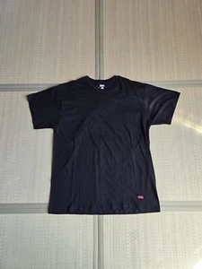 Blank Black Supreme Hanes T Shirt Mens L Plain Basic Tee Y2K Comfort Soft - Picture 1 of 3