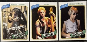 The Police 1980 Topps Style Trading Card Retro Custom Cards x3 - Picture 1 of 1