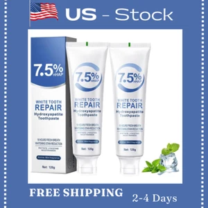 7.5% Hydroxyapatite Toothpaste for Enamel Protection,Gentle Mint, Fresh Breath - Picture 1 of 8