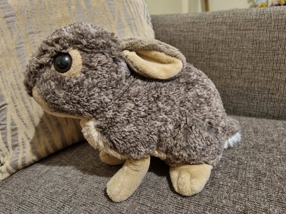 Cuddlekins Realist Baby Bunny Rabbit Plush Toy Wild Republic Speckled Brown 2014 - image 1 of 4