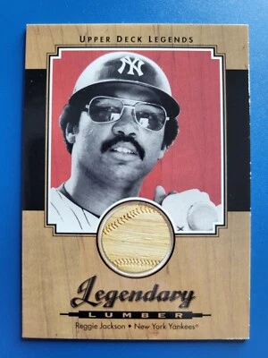 Reggie Jackson 2001 UD LEGENDARY CUTS BAT RELIC #L-RJA NEW YORK YANKESS! - Image 1 of 2