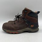 Timberland Pro Hypercharge Womens Brown Black 6" Waterproof Work Boots Size 10 M