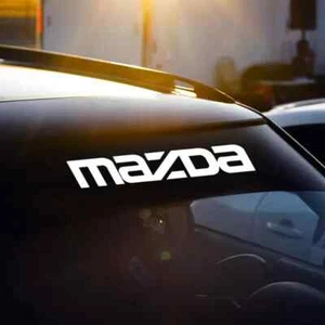 Sonnenleiste passt zu jedem Mazda Auto Fenster Aufkleber Aufkleber Windschutzscheibe Sonnenleiste - Bild 1 von 1