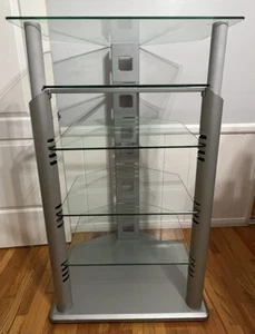 GLASS AND METAL AUDIO RACK - Picture 1 of 20