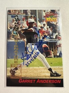 K113,301 - 1994 Signature Rookies Signatures #5 Garret Anderson #/8650 Auto