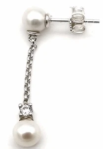 Thomas Sabo Einzel Ohrring Perlen Mit Weißem Stein H2212-167-14 - Bild 1 von 2