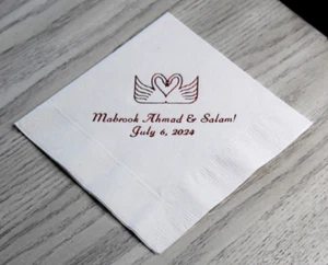 250 personalized cocktail napkins wedding birthday graduation party - Picture 1 of 9
