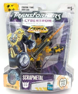 2006 Hasbro Transformers Cybertron Primus Unleashed Scrapmetal Yellow Figure MOC - Picture 1 of 6