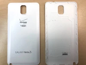 Battery Back Door Cover For Samsung Galaxy Note 3 White w/ Verizon Logo - Picture 1 of 1