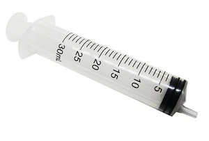 30ml Luer Slip Eccentric Syringe RAYS Sterile Medical Injection Hypodermic UK CE - Picture 1 of 6