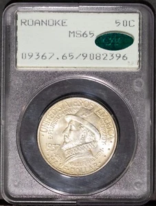 Rattler CAC 1937 Roanoke Half-dollar MS 65 PCGS # 9082396 + Bonus - Picture 1 of 2