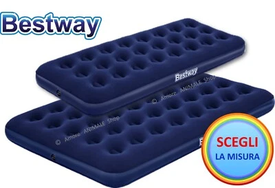 Bestway AIRBED Blu → 185x76x22 cm Materasso Gonfiabile Casa, Campeggio / 67000 - Immagine 1 di 3