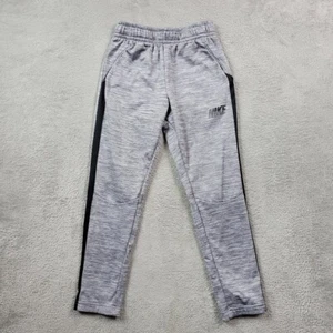 Nike Sweat Pants Boys Medium Gray Drawstring Athletic Dri Fit - Picture 1 of 10