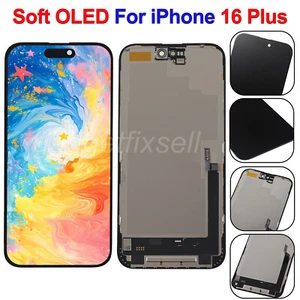 6.7 inch For iPhone 16 Plus Soft OLED LCD Screen Display Replacement Assembly US - Picture 1 of 7
