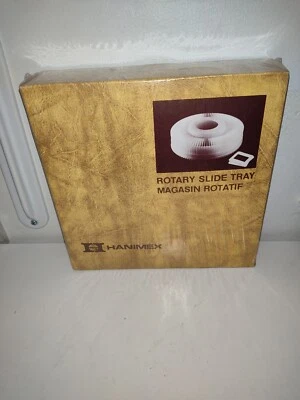 ✅ Hanimex Rotary Slide Tray Carousel Holds 100 2"x2" Slides Sealed Made In USA - Image 1 of 4