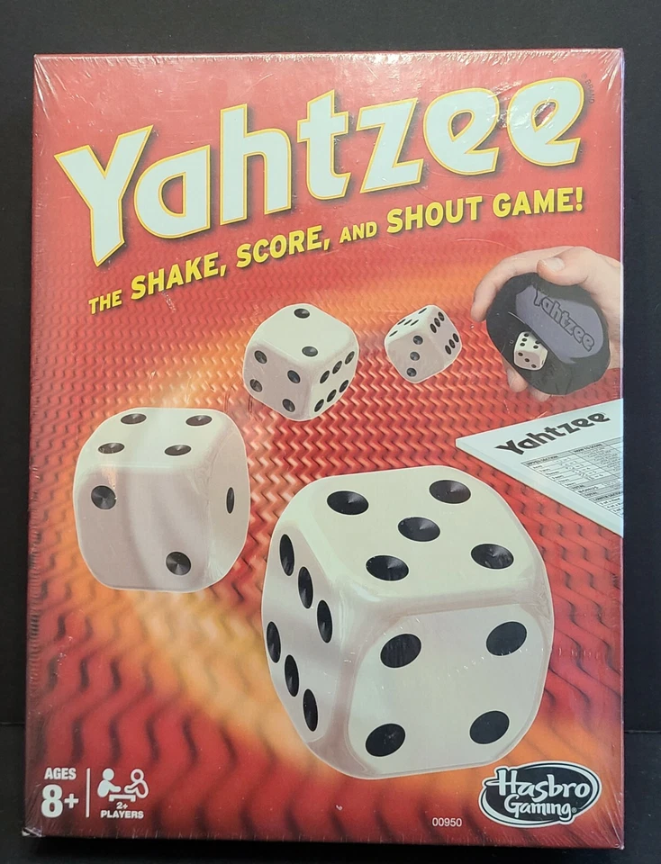 Hasbro Yahtzee Classic Dice Game 2 Family Dice Fun Complete