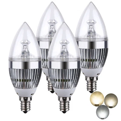 LED Candle Light Bulbs Daylight Dimmable E12 6W 8W 10W Sharp Light Lamp AC 110V - Image 1 of 4