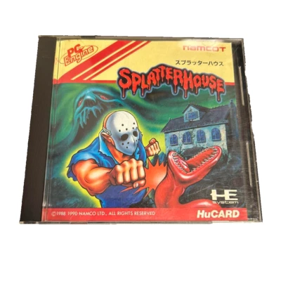 Splatterhouse PC Engine PCE HuCard NEC Japan Used Horror Game w/ Case - Image 1 of 4