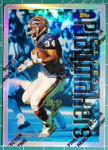 1996 Finest   Refractors #272   Thurman Thomas Silver  Team: Buffalo Bills - Picture 1 of 3