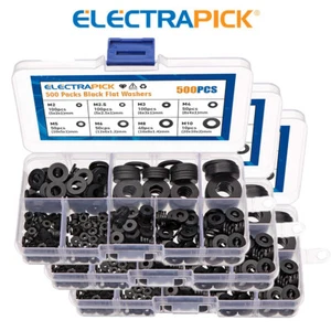 1500 tlg Gummischeiben Unterlegscheiben Set Nylon Gummiunterleg Sortiment M2-M10 - Bild 1 von 9