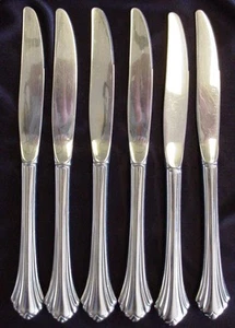 6 ONEIDA Bancroft fan 9 inch knives silverware - Picture 1 of 2