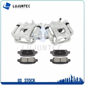 Rear Brake Calipers + Ceramic Pads For 2007 2008 2009 2010-2012 Nissan Altima - Picture 1 of 11