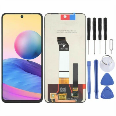 For Xiaomi Redmi Note 10 5G Black Display Touch LCD Screen Replacement Digitizer - Image 1 of 3