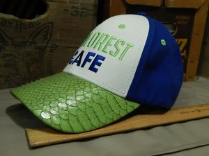 Rainforest Cafe ~ Alligator Green Brim ~ Embroidered Hook 'n Loop ~ HAT_CAP ~ (= - Picture 1 of 11