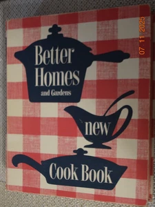Vintage 1953 Better Homes & Gardens neues Kochbuch 5 Ringordner karierter Einband - Bild 1 von 5