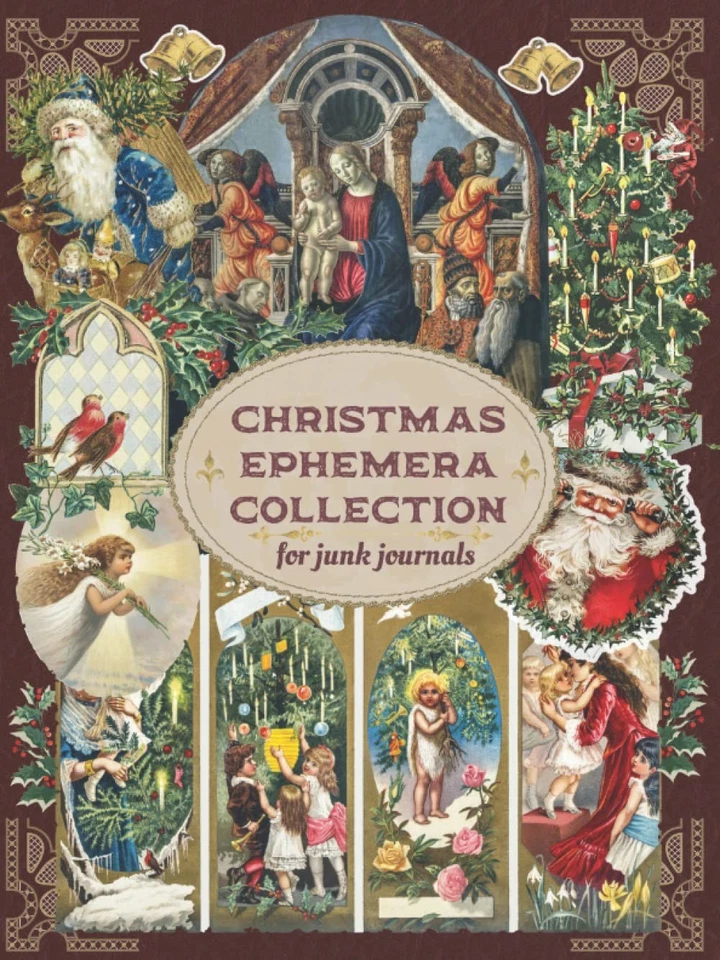 Christmas Ephemera Collection for junk journals Over 25 sheets of Vintage and...