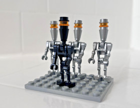 LEGO Assassin Droid Star Wars minifigures Lot 4 sw0229 sw0222 8015 Silver Black