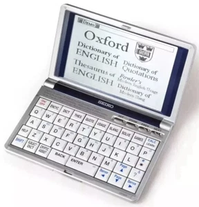 Seiko ER9000 Oxford Britannica Crossword Solver Handheld Dictionary Thesaurus - Picture 1 of 1